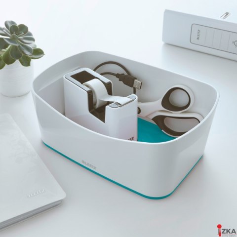 MyBox Pojemnik bez pokrywki, biało-turkusowy 52571051 MyBox Pojemnik bez pokrywki, biało-turkusowy 52571051