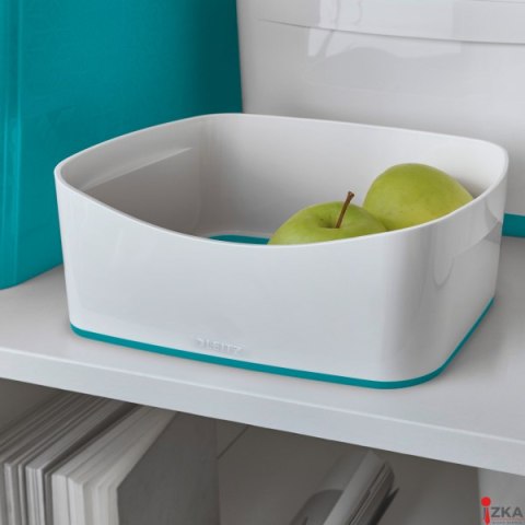 MyBox Pojemnik bez pokrywki, biało-turkusowy 52571051 MyBox Pojemnik bez pokrywki, biało-turkusowy 52571051