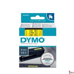 Taśma DYMO D1 - 9 mm x 7 m, czarny / żółty S0720730 do drukarek etykiet