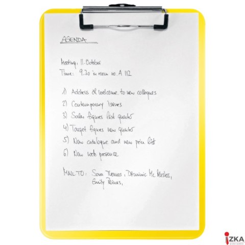 Deska z klipem Leitz WOW, żółta 39710016