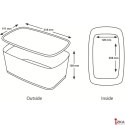 Pojemnik MyBox duży z pokrywką, biało-turkusowy 52161051 LEITZ
