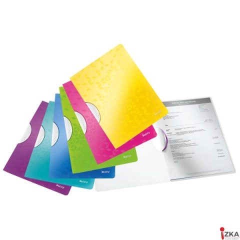 Skoroszyt z klipsem Leitz WOW, biały 41850001