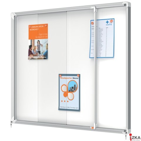 Gablota magnetyczna zewnętrzna Nobo Premium Plus 15xA4 (drzwiczki przesówne) 1902609