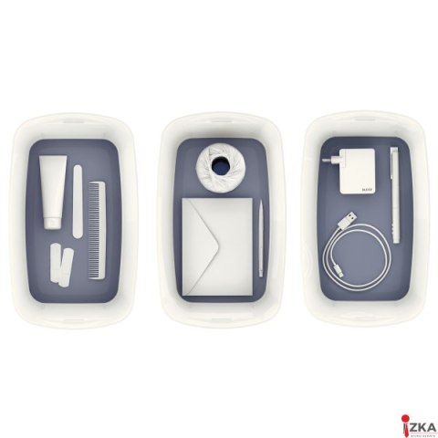 Pojemnik MyBOX mały z pokrywką biało-szary LEITZ 52291001