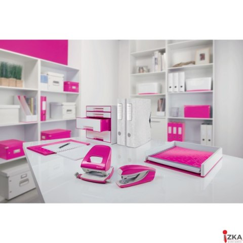 Zszywacz 55021 LEITZ WOW różowy 24-26/6 30k średni metalowy 55021023