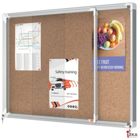 Gablota korkowa Nobo Premium Plus 8xA4 (drzwiczki przesuwne) 1915331