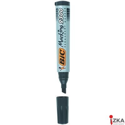 Marker permanentny BIC 2300 Ecolutions zielony ścięta końcówka, 8209233