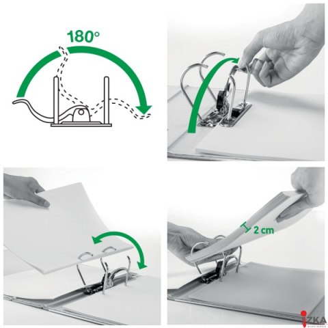 Segregator z mechanizmem WOW Leitz 180, A4/80mm, czarny 10050095 Segregator z mechanizmem WOW Leitz 180, A4/80mm, czarny 10050095