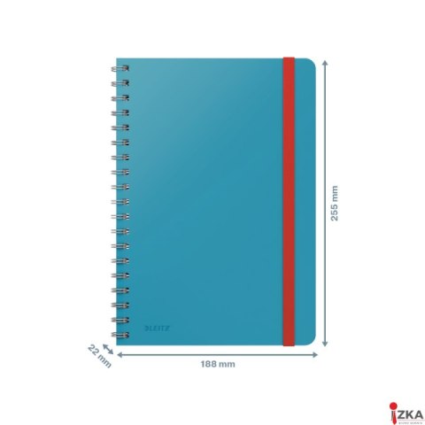 Kołonotatnik Leitz Cosy, B5, kratka, niebieski 44840061
