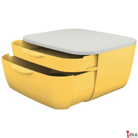Pojemnik z szufladami Leitz Cosy, żółty 53570019 Pojemnik z szufladami Leitz Cosy, żółty 53570019
