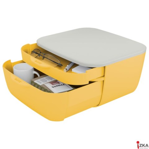 Pojemnik z szufladami Leitz Cosy, żółty 53570019 Pojemnik z szufladami Leitz Cosy, żółty 53570019