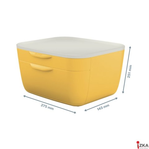 Pojemnik z szufladami Leitz Cosy, żółty 53570019 Pojemnik z szufladami Leitz Cosy, żółty 53570019