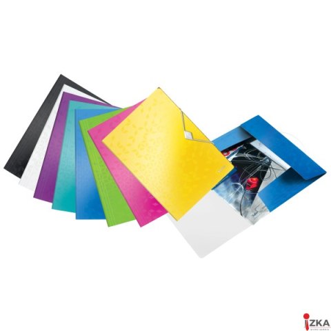 Teczka z gumką LEITZ WOW 15mm 150k A4 fioletowa 45990062 .