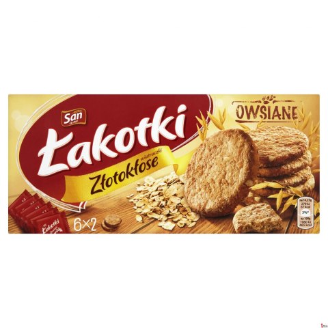 Ciastka SAN ŁAKOTKI ZŁOTOKŁOSE owsiane 215g