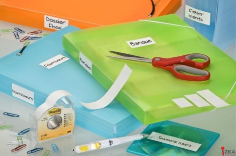 Nożyczki biurowe SCOTCH (1428), 20,5cm, ergonomiczne, czerwono-szare