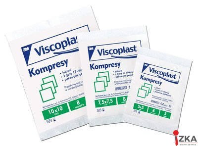Kompresy jałowe bawełniane 10x10cm YP209000154 VISCOPLAST