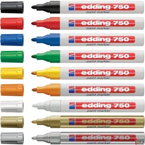 Marker lakierowy 2-4mm 750 czarny EDDING końcówka okrągła