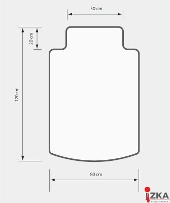 Mata pod krzesło DOTTS na podłogę 120x80/50 miękka ergonomiczna Mata pod krzesło DOTTS na podłogę 120x80/50 miękka ergonomiczna
