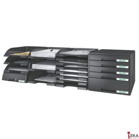 Półka na dokumenty LEITZ JUMBO PLUS czarna 52330095 Półka na dokumenty LEITZ JUMBO PLUS czarna 52330095