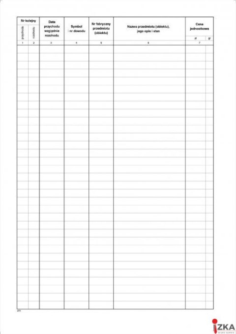 715-A Księga Inwentarzowa MICHALCZYK&PROKOP A4 80 zeszyt 80 kartek