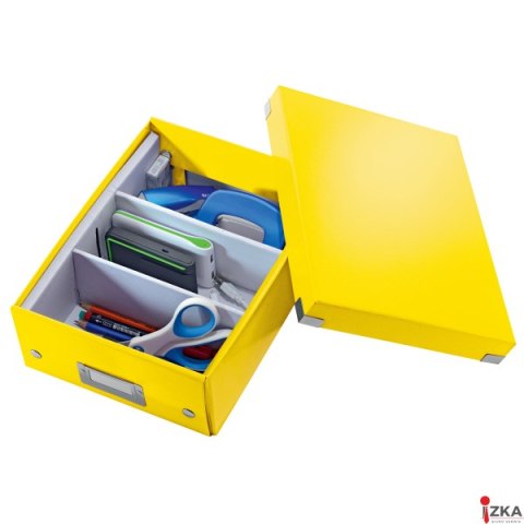 Pudło z przegródkami Leitz C&S, małe, żółte 60570016