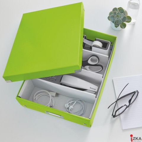 Pudło z przegródkami Leitz C&S, średnie, zielone 60580054