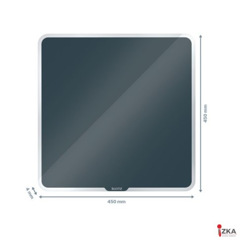 Szklana tablica magnetyczna Leitz Cosy 45x45cm, szara 70440089