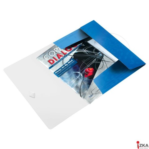 Teczka z gumką LEITZ WOW 15mm 150k A4 niebieska 45990036 Teczka z gumką LEITZ WOW 15mm 150k A4 niebieska 45990036