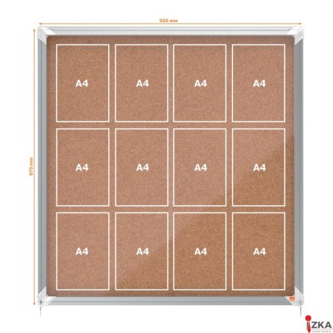 Gablota korkowa Nobo Premium Plus 12xA4 (drzwiczki przesówne) 1902574