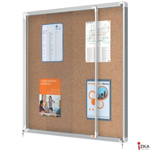 Gablota korkowa Nobo Premium Plus 12xA4 (drzwiczki przesówne) 1902574