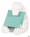 Podajnik do bloczków samoprzylepnych POST-IT_ Miś (Bear-330), biały, w zestawie 1 bloczek Super Sticky Z-Notes