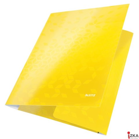 Teczka kartonowa z gumką WOW Leitz, żółta 39820016 Teczka kartonowa z gumką WOW Leitz, żółta 39820016
