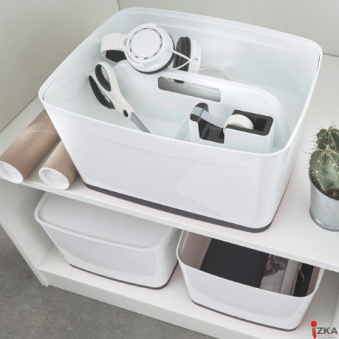 Organizer MyBOX mały z uchwytem biały LEITZ 53230001 Organizer MyBOX mały z uchwytem biały LEITZ 53230001