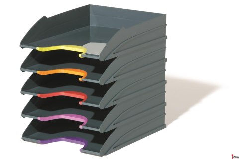 VARICOLOR zestaw 5 tacek na dokumenty Antracyt 770557 DURABLE VARICOLOR zestaw 5 tacek na dokumenty Antracyt 770557 DURABLE