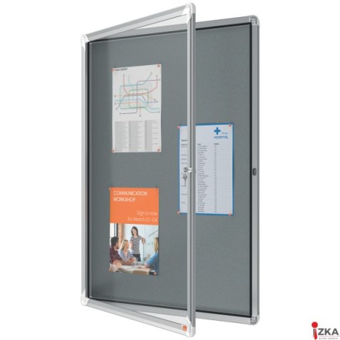 Gablota filcowa wewnętrzna Nobo Premium Plus 9xA4, szara 1915330