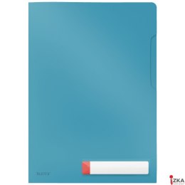 Folder A4 z kieszonką na etykietę Leitz Cosy, niebieska 47080061