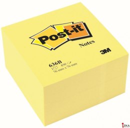 Kostka samoprzylepna POST-IT_ (636B), 76x76mm, 1x450 kart., żółta