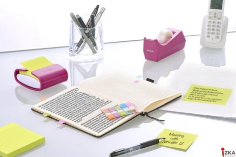 Podajnik do bloczków samoprzylepnych POST-IT_ Pro (PRO-C-1SSC), fioletowy, w zestawie 1 bloczek Super Sticky Z-Notes