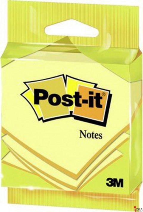 Bloczek samoprzylepny POST-IT (654), 76x76mm, 1x100 kart., żółty Bloczek samoprzylepny POST-IT (654), 76x76mm, 1x100 kart., żółty