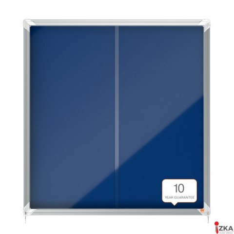 Gablota filcowa Nobo Premium Plus 12xA4, niebieska (drzwiczki przesówne) 1902566