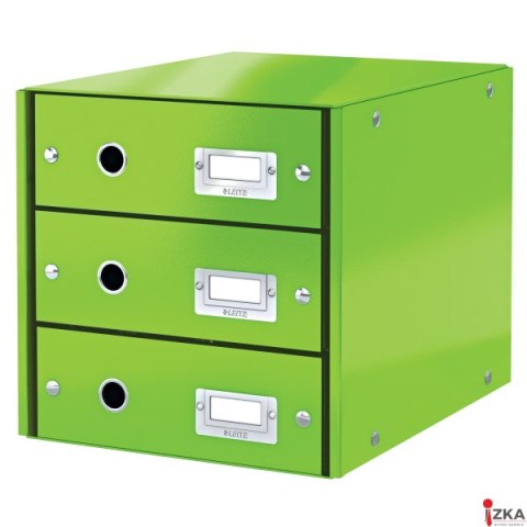 Pojemnik z 3 szufladami Leitz C&S WOW, zielony 60480054