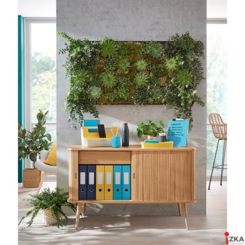 Teczka kopertowa z 2 przegródkami Leitz Cosy, szara 47090089 Teczka kopertowa z 2 przegródkami Leitz Cosy, szara 47090089