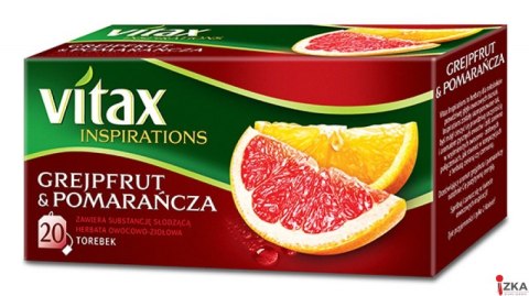 Herbata VITAX INSPIRATIONS GREJPFUT&POMARAŃCZA 20t*2g zawieszka Herbata VITAX INSPIRATIONS GREJPFUT&POMARAŃCZA 20t*2g zawieszka
