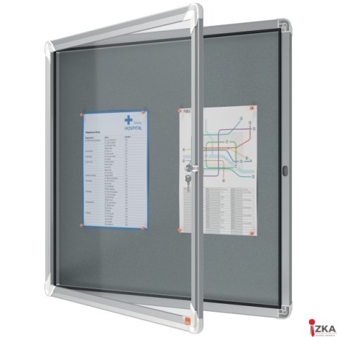 Gablota filcowa wewnętrzna Nobo Premium Plus 6xA4, szara 1915328