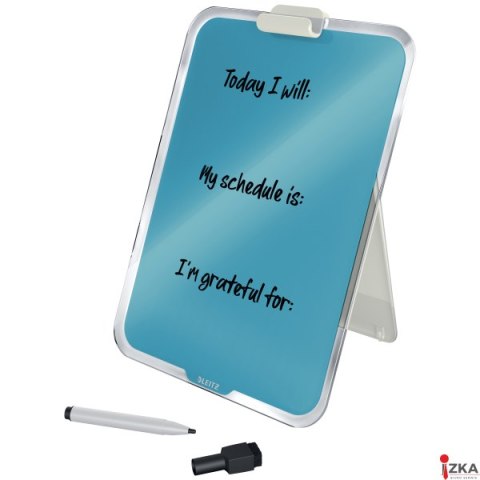 Szklana tabliczka na biurko Leitz Cosy, niebieski 39470061