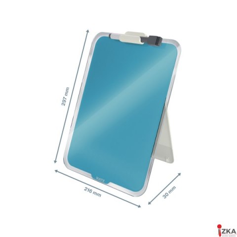 Szklana tabliczka na biurko Leitz Cosy, niebieski 39470061