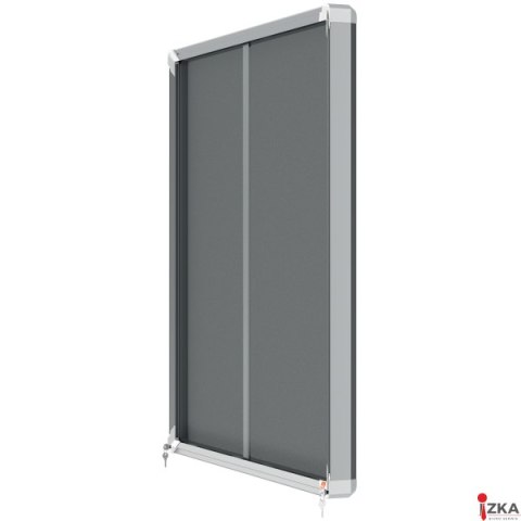 Gablota filcowa Nobo Premium Plus 12xA4, szara (drzwiczki przesówne) 1915337