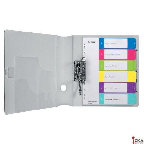 Przekładki plastikowe LEITZ WOW 1-6 12420000 do zadruku Przekładki plastikowe LEITZ WOW 1-6 12420000 do zadruku