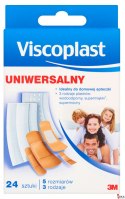 Zestaw plastrów VISCOPLAST, 24szt., 3rodzaje/5rozmiarów UNIWERSALNE YP201111603