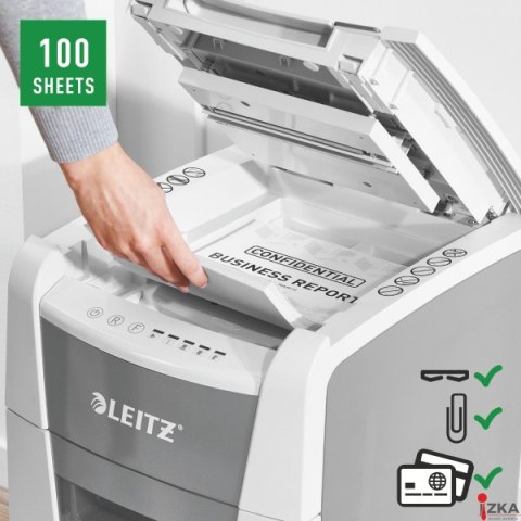 Niszczarka Leitz IQ AutoFeed 100, P4 80110000 Niszczarka Leitz IQ AutoFeed 100, P4 80110000